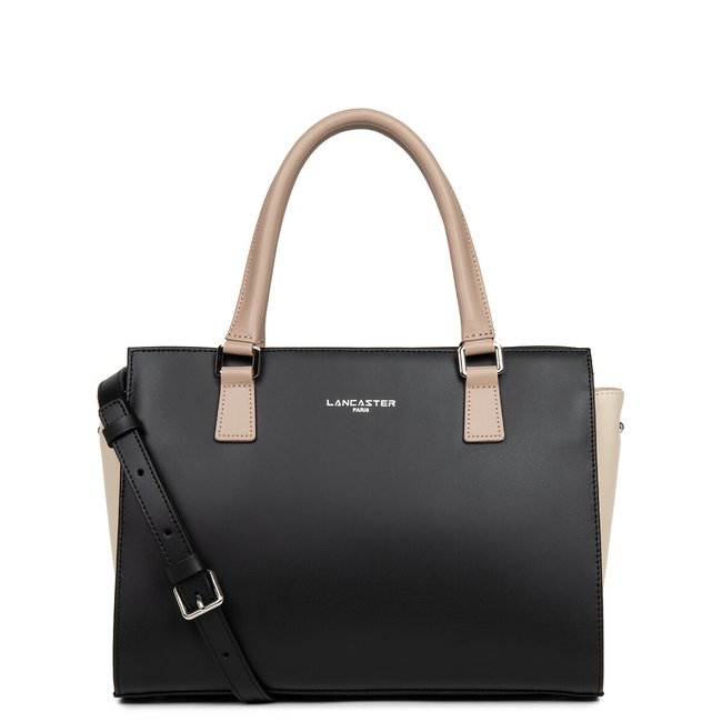 Piccola borsa shopping CONSTANCE nero/nude LANCASTER