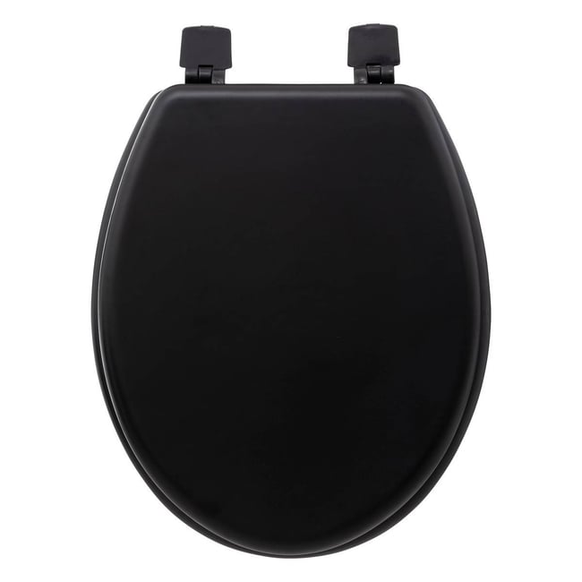 Abattant WC laqué COLORAMA Couleur noir <span itemprop=