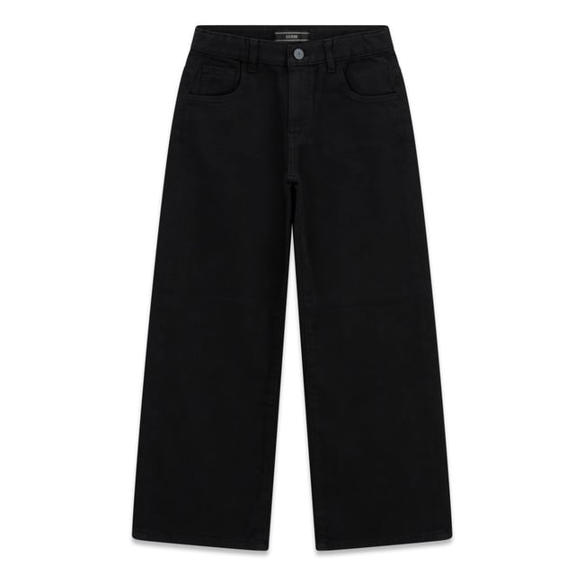 Pantalon Denim Wide-Leg noir <span itemprop=