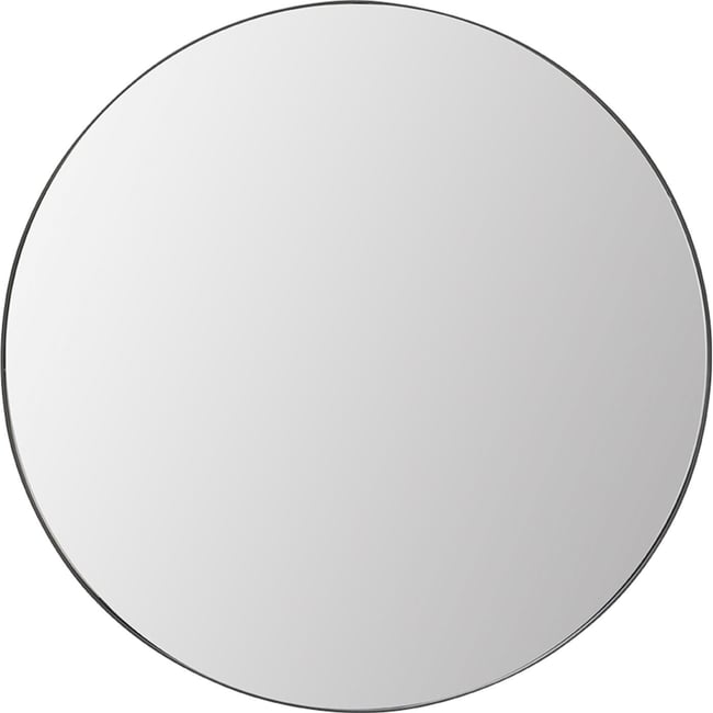 Miroir rond en acier, STARLET Couleur noir <span itemprop=