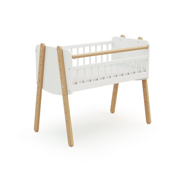 Berceau cododo en bois PIRATE blanc et hêtre <span itemprop=