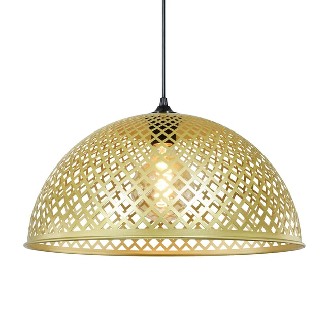 Suspension en métal perforé grand modèle, HILIA Couleur doré <span itemprop=