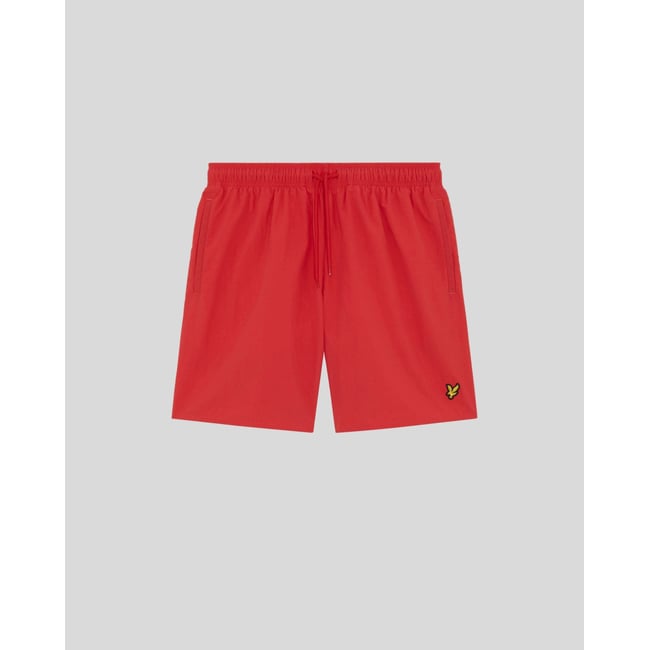 Short de bain rouge cerise <span itemprop=
