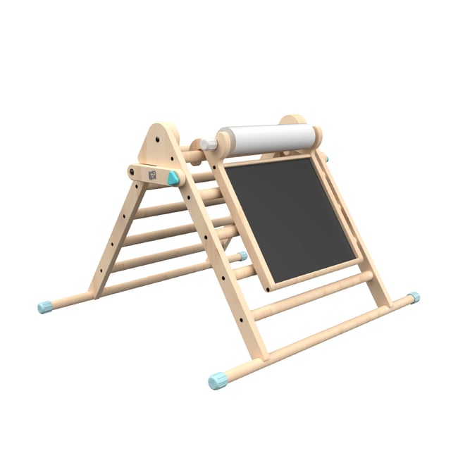 Triangle d'escalade pliable avec tableau marron <span itemprop=