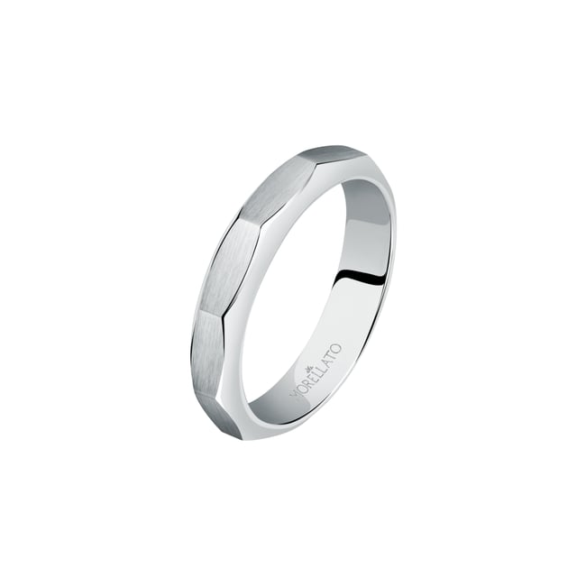 Bague en acier MOTOWN argent <span itemprop=