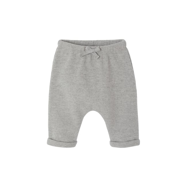 Pantalon naissance gris chiné <span itemprop=