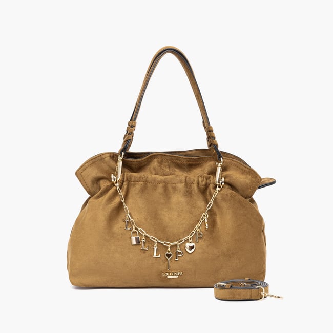 Petit sac shopper S  Teana camel,doré <span itemprop=