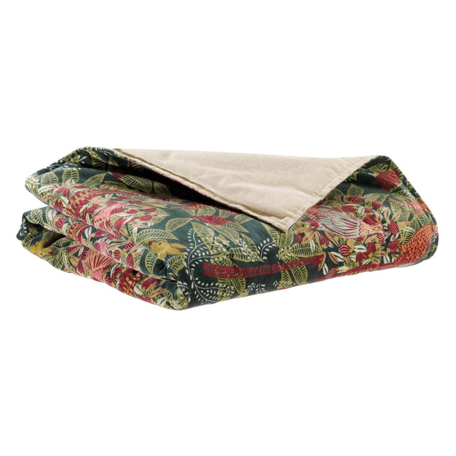Plaid imprimé Ewan multico <span itemprop=
