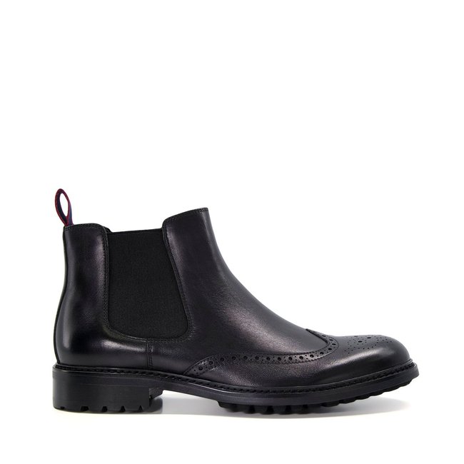 Bottes Richelieu Chelsea en cuir - CHECK - DUNE LONDON