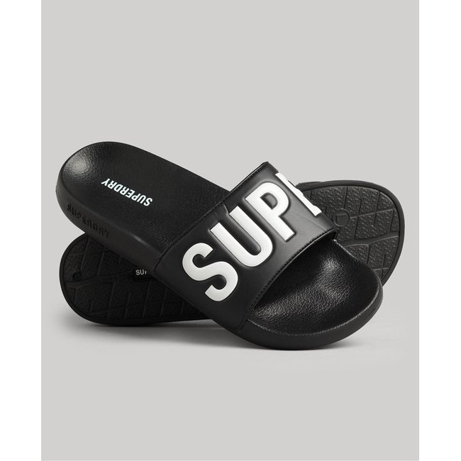 Sandales de piscine Core noir/blanc <span itemprop=