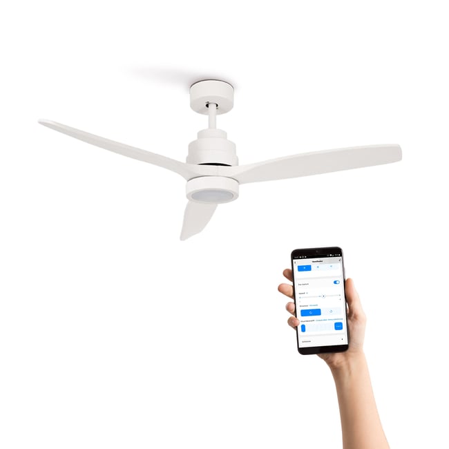 Ventilateur de plafond 40W  avec lumière avec Wi-Fi WIND STYLANCE NATURAL WOOD - CREATE