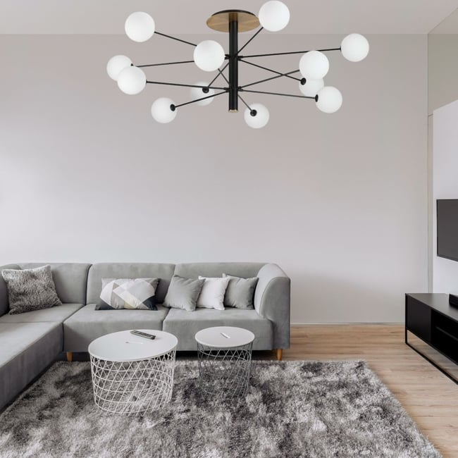 Plafonnier    COSMOPOLITAN Couleur noir <span itemprop=