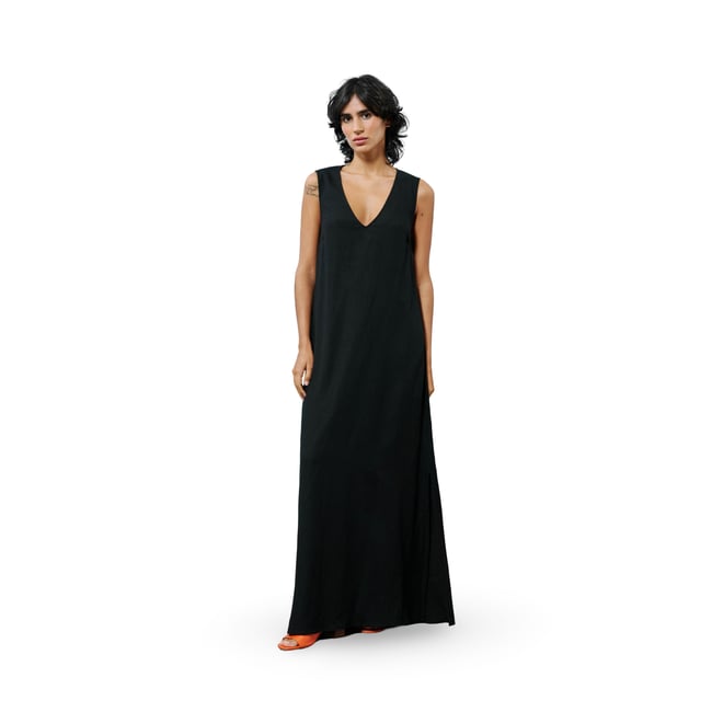 Robe  longue NAHYA noir <span itemprop=