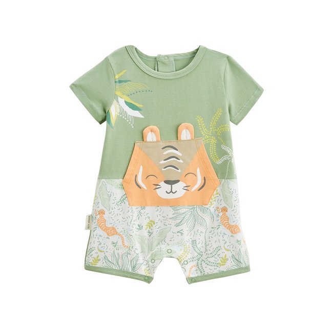 Barboteuse bébé Kanha vert <span itemprop=