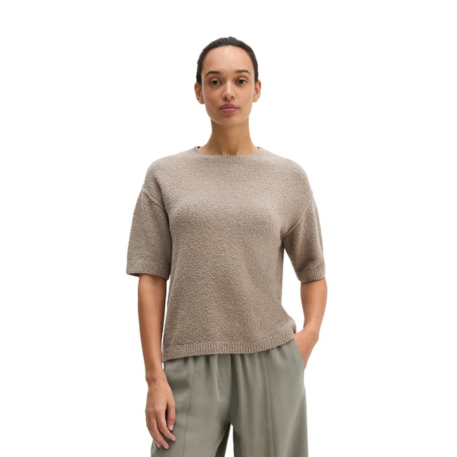 Pull à manches courtes loose en fil bouclé - MARC O'POLO