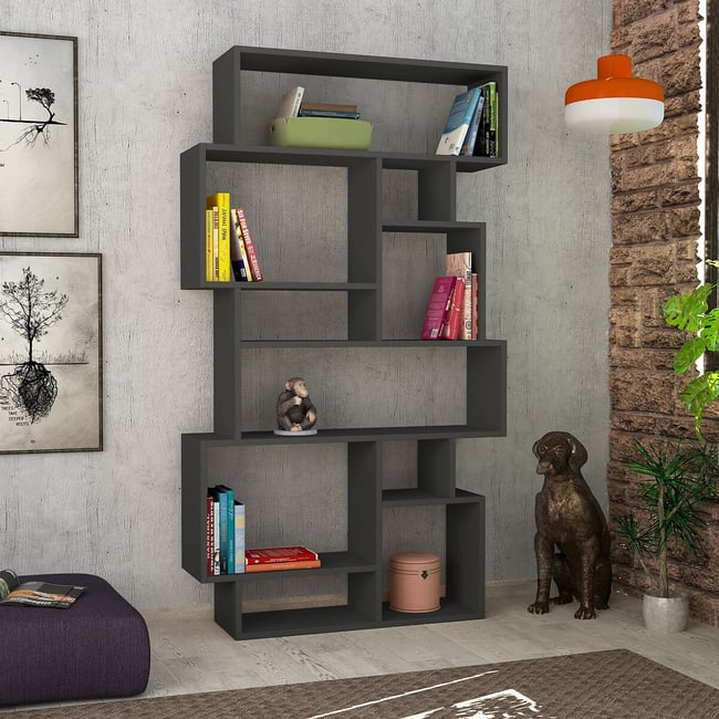 Полка для книг, Karmato / Кармато антрацит SO'HOME