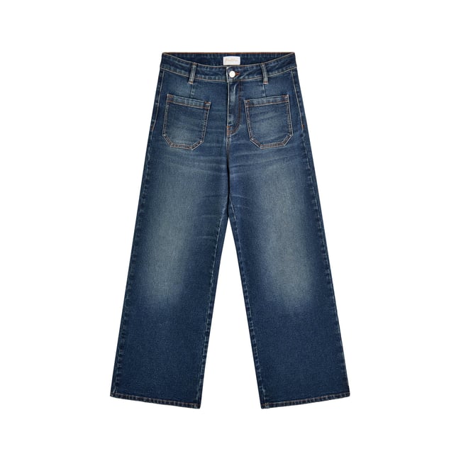 PANTALON JANE KATZS bleu foncé <span itemprop=