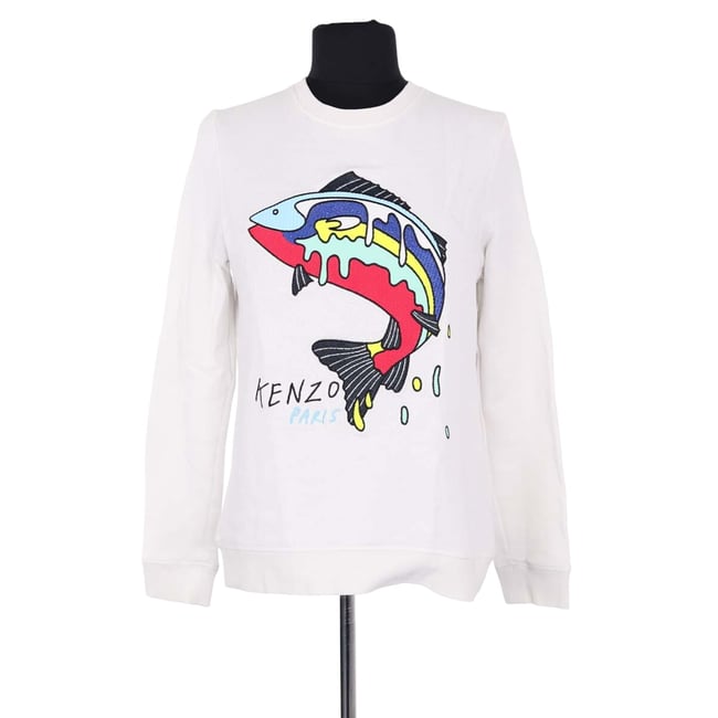 Sweatshirt - Très Bon État blanc <span itemprop=