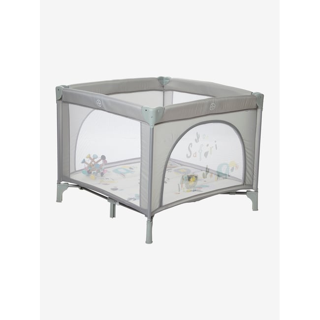 Parc pliant de voyage Baby'park gris <span itemprop=