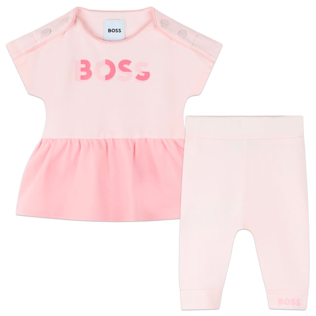 Ensemble robe et legging baby pink <span itemprop=
