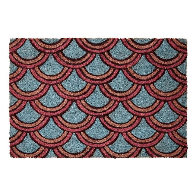 Deco Coir Doormat, blue, SO'HOME