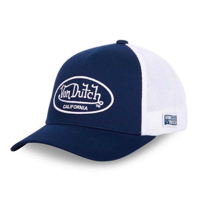 Casquette trucker Lof bleu marine/blanc <span itemprop=