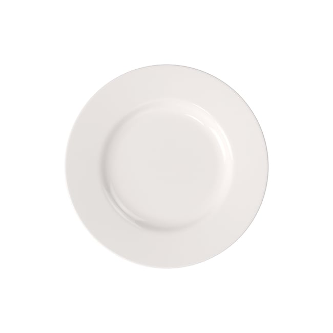 Assiette Plate BASIC WHITE Couleur blanc <span itemprop=
