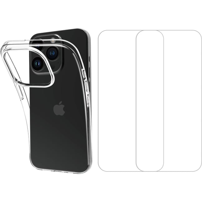 Coque iPhone 15 Pro coque + Verre trempé - ESSENTIEL B