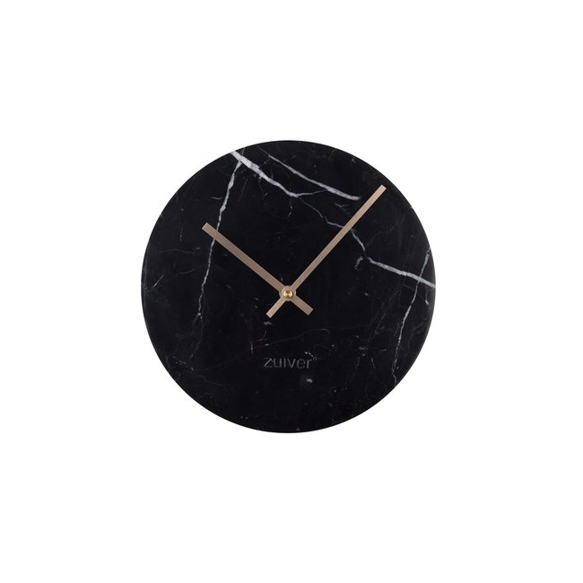 Horloge design MARBRE TIME Couleur noir <span itemprop=