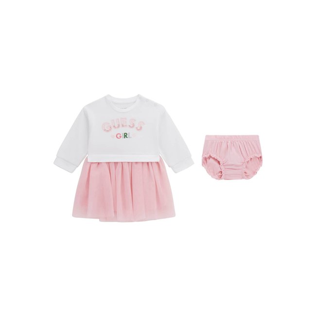 Ensemble Robe Et Culotte blanc multi <span itemprop=