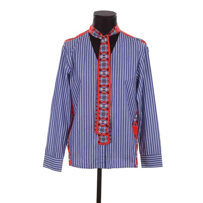 Blouse en coton - Très Bon État bleu <span itemprop=