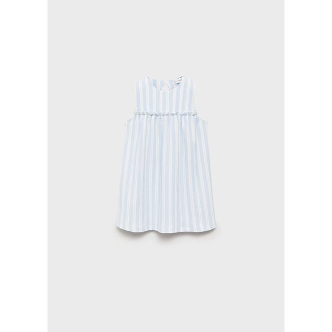 Robe détail élastique bleu <span itemprop=