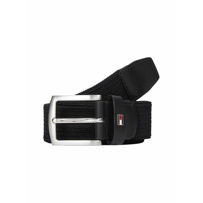 Denton Elastic 3.5cm Belt, black, TOMMY HILFIGER