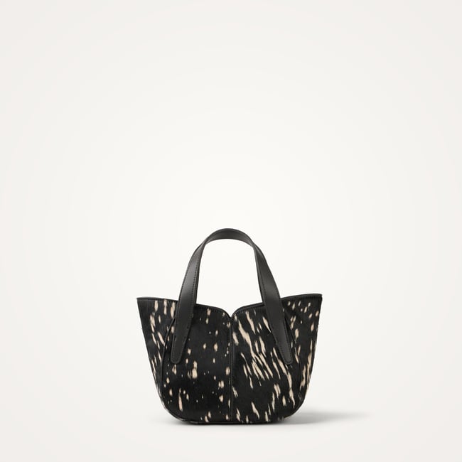 Sac à main avec anses et bandoulière Mini ALTAÏ noir <span itemprop=