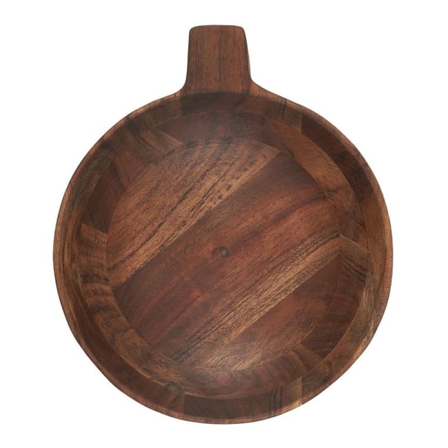 Bol bois acacia rustique Couleur bois foncé <span itemprop=