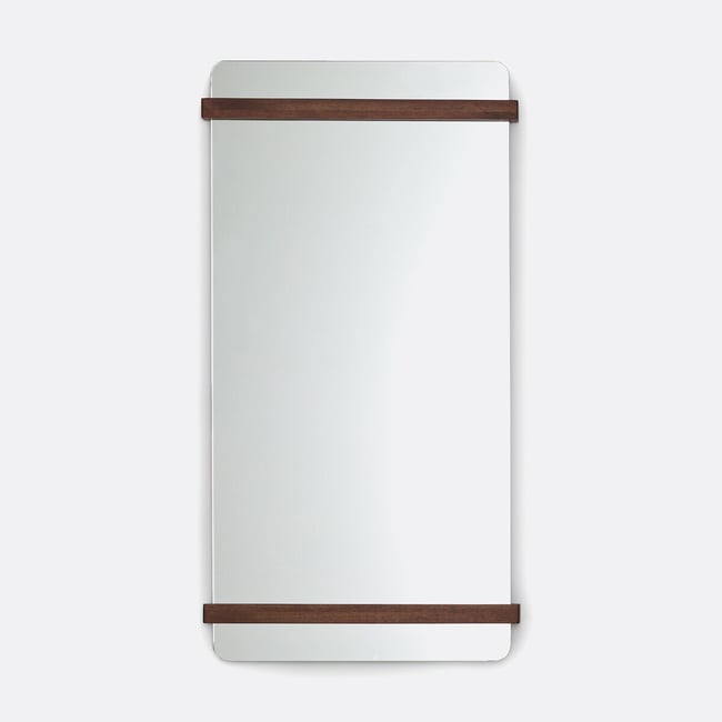 Miroir noyer 120 x 64 cm Nemma Couleur noyer <span itemprop=