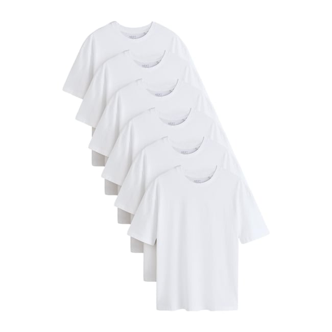 T-shirt en coton essential, lot de 6 - NEXT