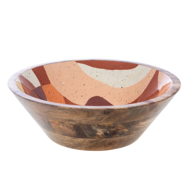 Saladier   35 cm-ELENA Couleur marron <span itemprop=