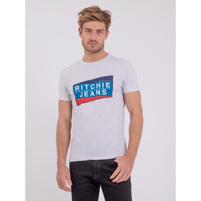 T-shirt Manches Courtes Col Rond Pur Coton Noblake - RITCHIE