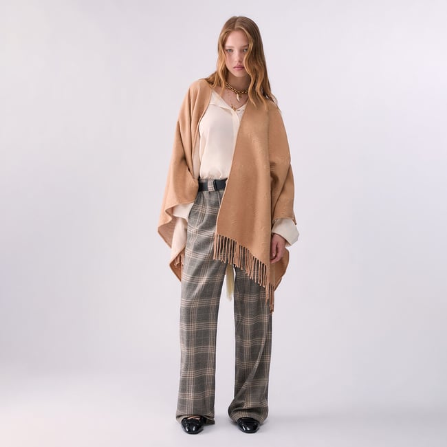 Poncho avec logo embossé - LIU JO