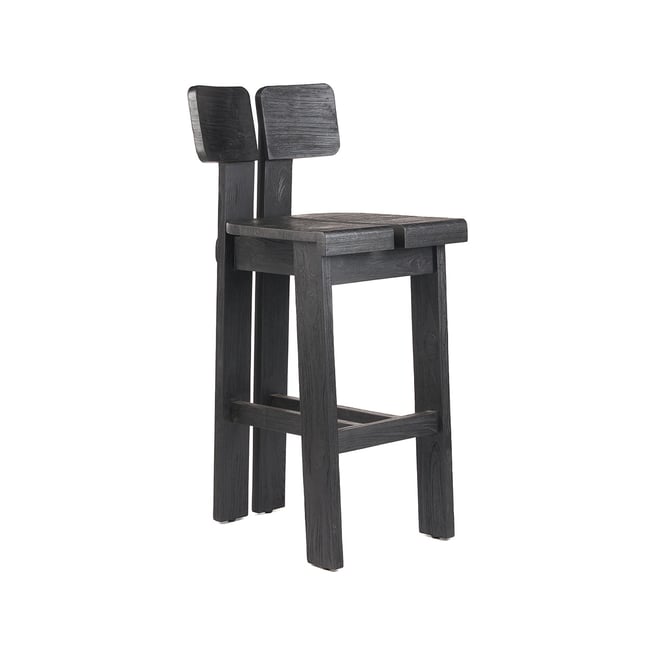Tabouret de bar en teck SAMA SAMA - BAZAR BIZAR