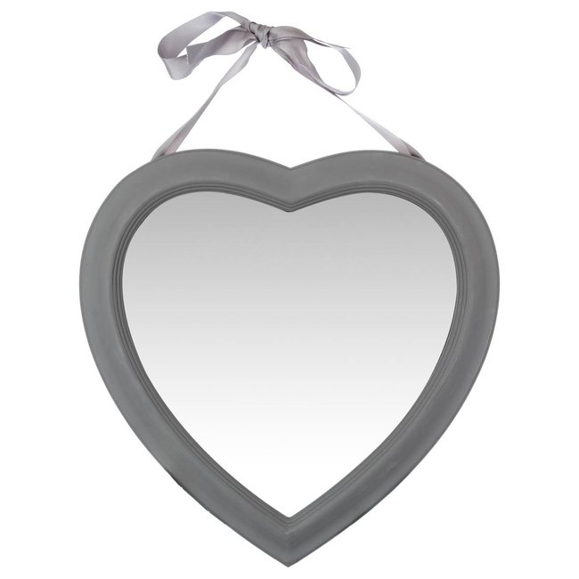 Miroir COEUR Couleur blanc <span itemprop=