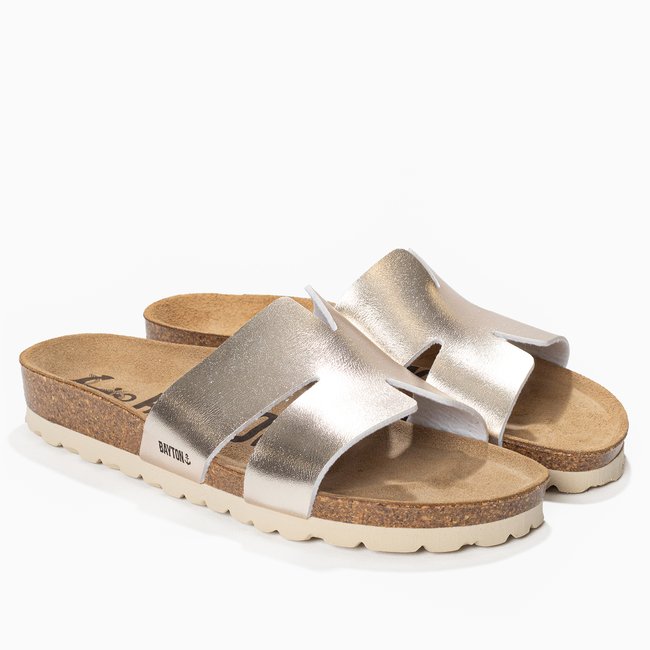 Sandales DJONE pour femme or <span itemprop=
