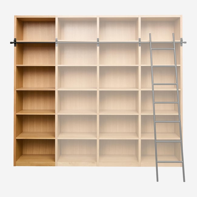 Bibliothèque  bois, panneau CAMUS Couleur naturel clair <span itemprop=