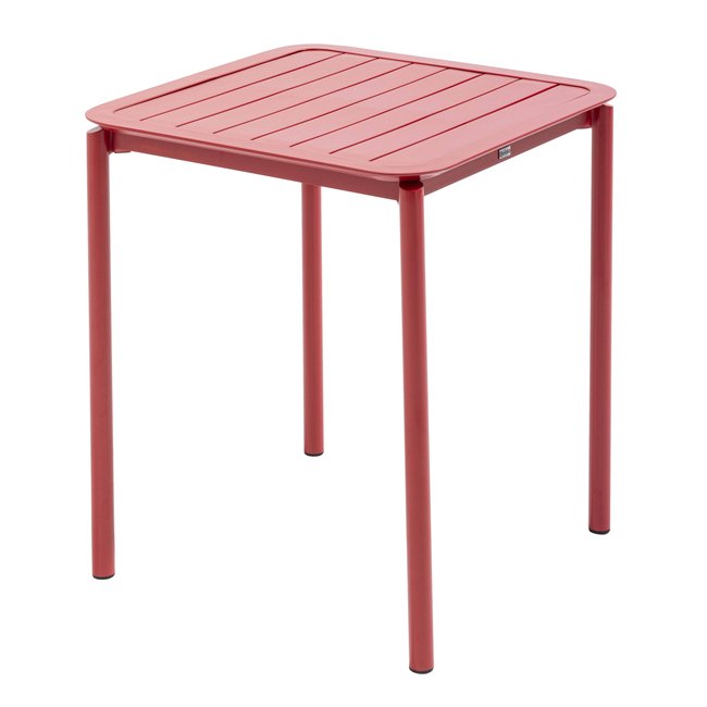 Table de terrasse carrée 70 x 70 cm en aluminium, ALMADA - OVIALA