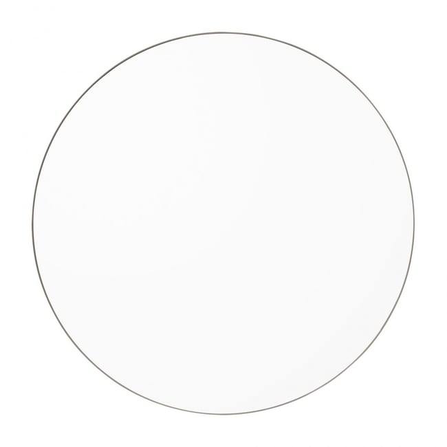 Miroir Mural Circum Clear et Bord Gris Taupe Medium Rond Diam 90 cm Couleur v002229 <span itemprop=