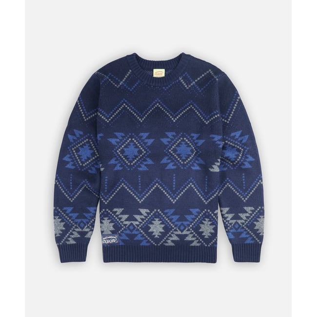 Pull jacquard épais LANDSCAPE v002232 <span itemprop=