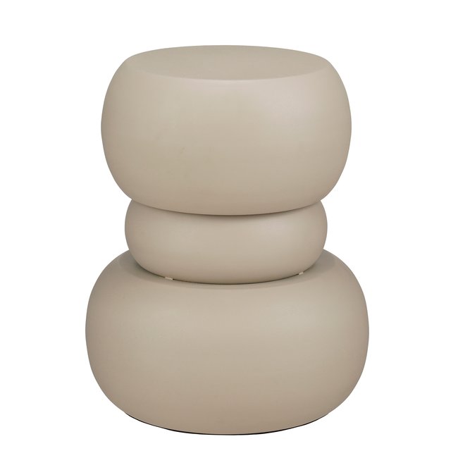 Table d'appoint Zea Blanc cassé Couleur blanc cassé <span itemprop=