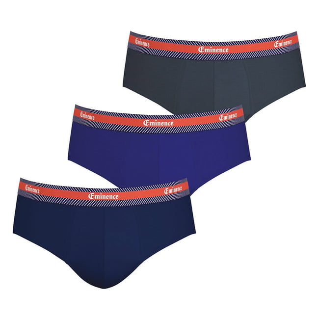 Eminence Lot 3 Slips Taille Basse Fantaisie Homme - Sous-Vêtements Coton Confort