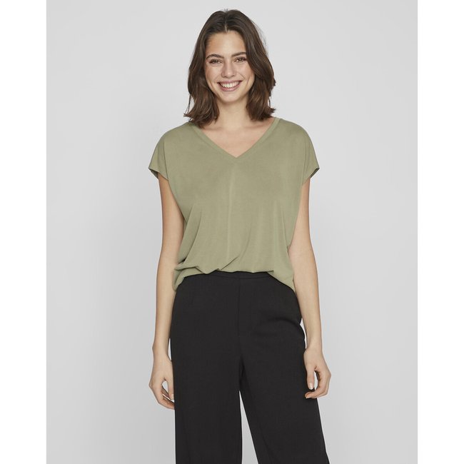 Tee shirt col v manches courtes - VILA
